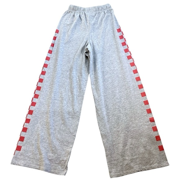 Grayson Threads Wide Leg Checkerboard Lightweight Sweatpants, Gray - Size XS NWT - Picture 7 of 11
